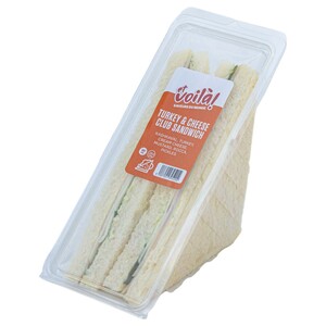Et Voilà! Turkey & Cheese Club Sandwich