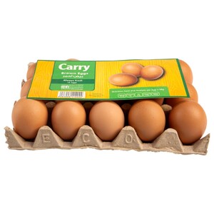 Carry Eggs Brown 15 Pieces