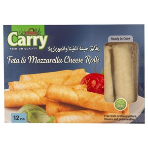 Carry Frozen Fetta & Mozzarella Cheese Rolls 12 Pieces 400G