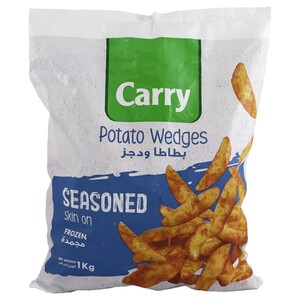 Carry Frozen Potato Wedges Seasoned Skin On 1Kg