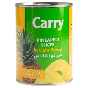 Carry Pineapple Slices In Light Syrup 565G