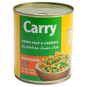 Carry Processed Green Peas & Carrots 825G