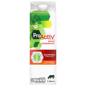 Flora Proactiv Cow Milk Skimmed 1L