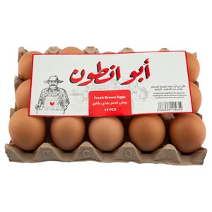 Abou Antoun Eggs Brown 15 Pieces
