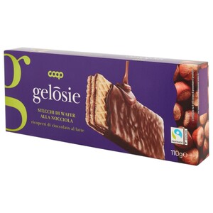 Coop Wafer Steaks With Hazelnut Cream Covered With Milk Cholate 110G
