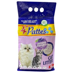 4' Pattes Cat Litter Lavender 5L