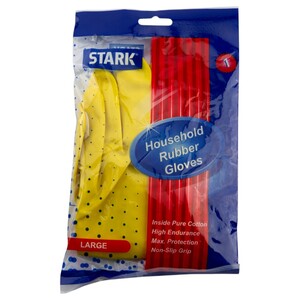 Stark Household Rubber Gloves Large