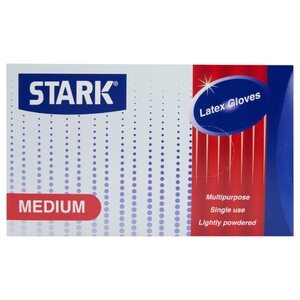 Stark Latex Gloves Lightly Powdered Medium 80 Pieces
