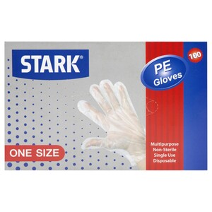 Stark Pe Gloves One Size 100 Pieces