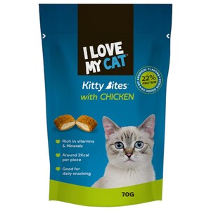 I Love My Cat Kitty Bites With Chicken 70G