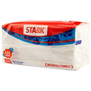 Stark Interfold Towels White 2Ply 120 Sheets