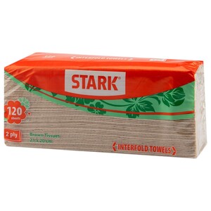 Stark Interfold Towels Brown 2Ply 120 Sheets