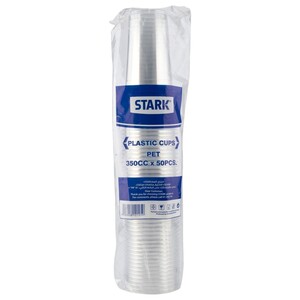 Stark Plastic Crystal Cups 350Cc 50 Pieces