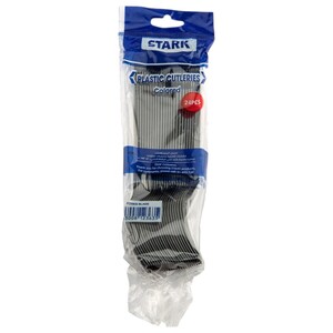 Stark Plastic Forks Black 24 Pieces