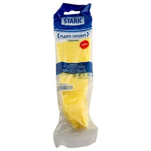 Stark Plastic Spoons Yellow 24 Pieces