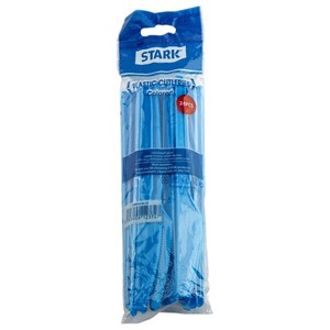 Stark Plastic Knives Blue 24 Pieces