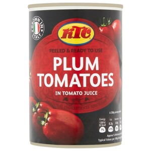 Ktc Plum Tomatoes In Tomato Juice 400G