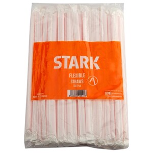 Stark Straws Flexible 5Mm X 25Cm 100 Pieces