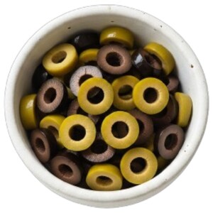 Olives Green & Black Sliced