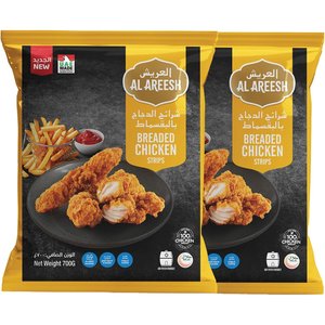 Al Areesh Chicken Breaded Strips 2X700gm