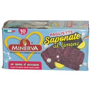 Minerva Scourers Soap Filled 10 Pieces