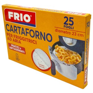 Frio Round Air Fryer Parchment Paper 23Cm 25 Pieces