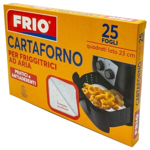 Frio Air Fryer Sheets Square 23Cm 25 Pieces