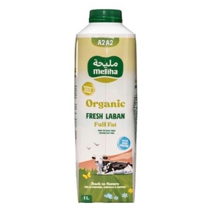 Meliha Organic Fresh Laban Tetra Top 1 Liter