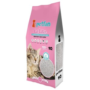 Petfan Cat Litter Bentonite Baby Powder 10L