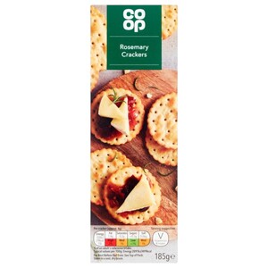 Co Op Crackers Rosemary 185G