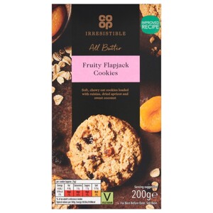 Co Op Irresistible All Butter Cookies Fruity Flapjack 200G