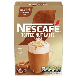 Nescafe Instant Coffee Toffee Nut Latte Sachets 18.6G X7