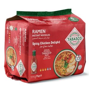 Tabasco Ramen Chicken Delight Noodles 75 Gr 5 Pcs