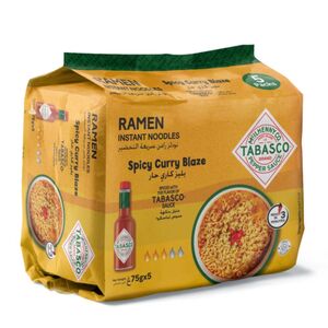 Tabasco Ramen Spicy Curry Blaze Noodles 75 Gr 5 Pcs