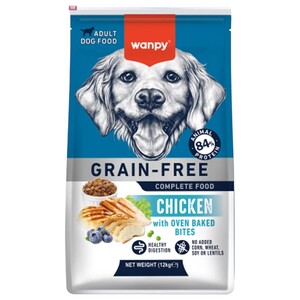 Wanpy Adult Dog Food Grain-Free Chicken With Oven Baked Bites 12Kg