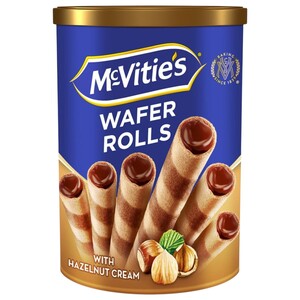 Mcvities Wafer Rolls With Hazelnut Cream 170G