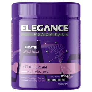 Elegance Hot Oil Cream Keratin 1000Ml
