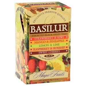 Basilur Assorted Black Fruit Teas 25 Bags 50G