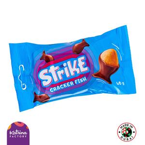 Strike Fish Shaped Cracker Covered W/ Milk Chocolate 40Gm