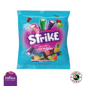Katrina Strike Mixed Fruit Sour Rope Bites 140G