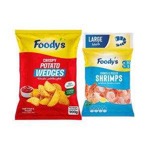 Foody's Cooked Shrimp Large 400G + Wedges 900G Free