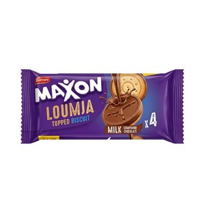 Maxon Biscuit Loumja Topped Milk Chocolate 126G