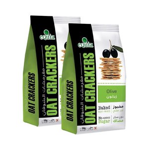 eQuia Crackers Oat Olive 50G X2 -30%P.Off