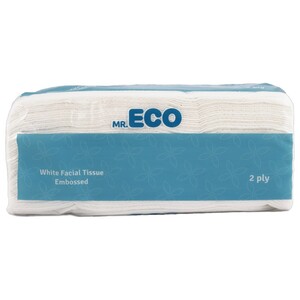 Mr.Eco White Facial Tissues Embossed 2Ply 130G
