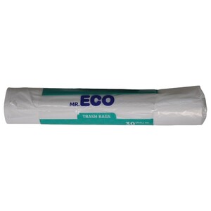 Mr.Eco Trash Bags White Small Hd 30 Pieces