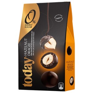 Today Dragee Hazelnut Dark Chocolate With Roasted Hazelnut 60G