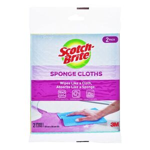 3M Scotch Brite Sponge Cloths Multipurpose 2 Pcs