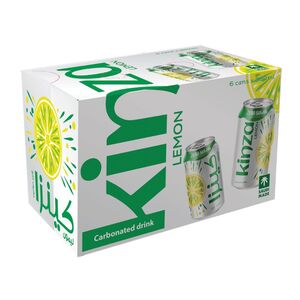 Kinza Carbonated Drink Zero Sugar Lemon 360 Ml X6