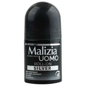 Malizia Uomo Roll On Silver 50Ml