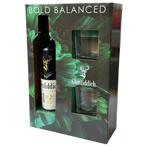 Glenfiddich Single Malt Scotch Whisky 12 Years 70Cl + 2 Short Glasses